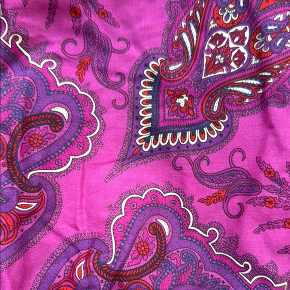 J. Crew Magenta and Purple Paisley Blouse - Picture 3 of 3